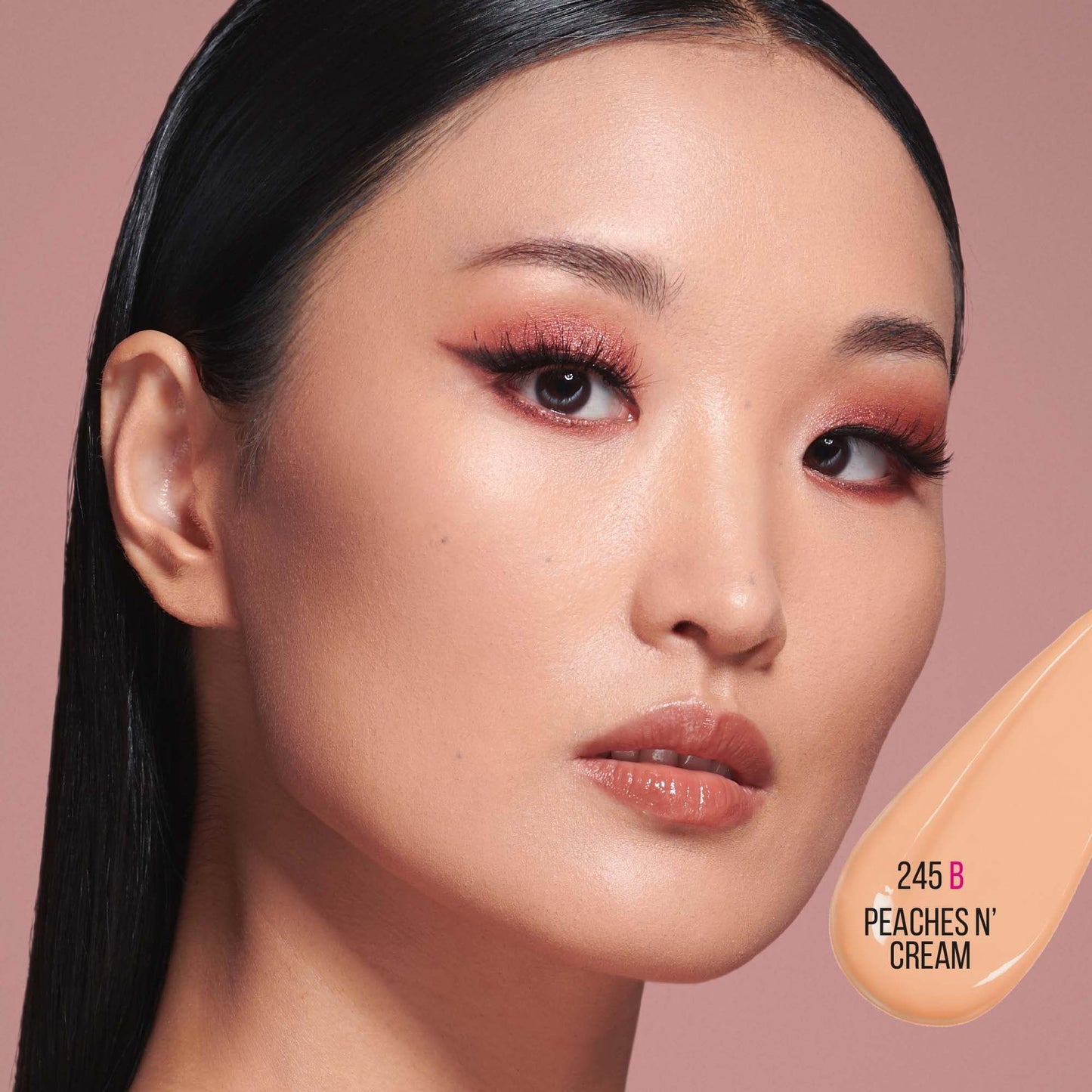 HUDA BEAUTY #FauxFilter Luminous Matte Foundation 245B Peaches N Cream