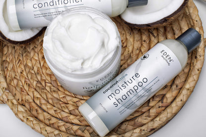 EDEN BodyWorks Coconut Shea Moisture Shampoo | 8 oz | Remove Build Up & Restore Moisture Balance - Packaging May Vary