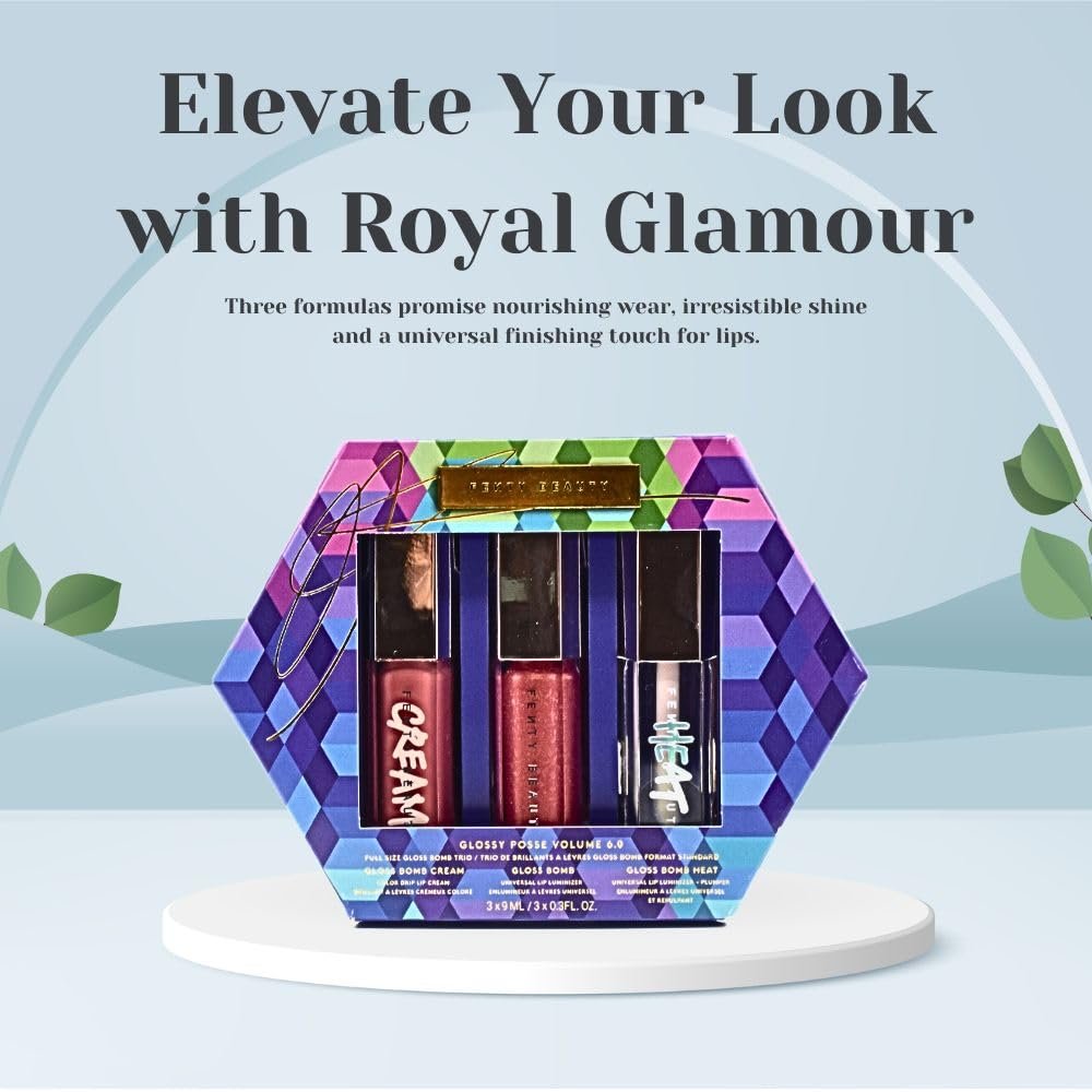 Fenty Beauty by Rihanna Glossy Posse Volume Gloss Bomb Trio