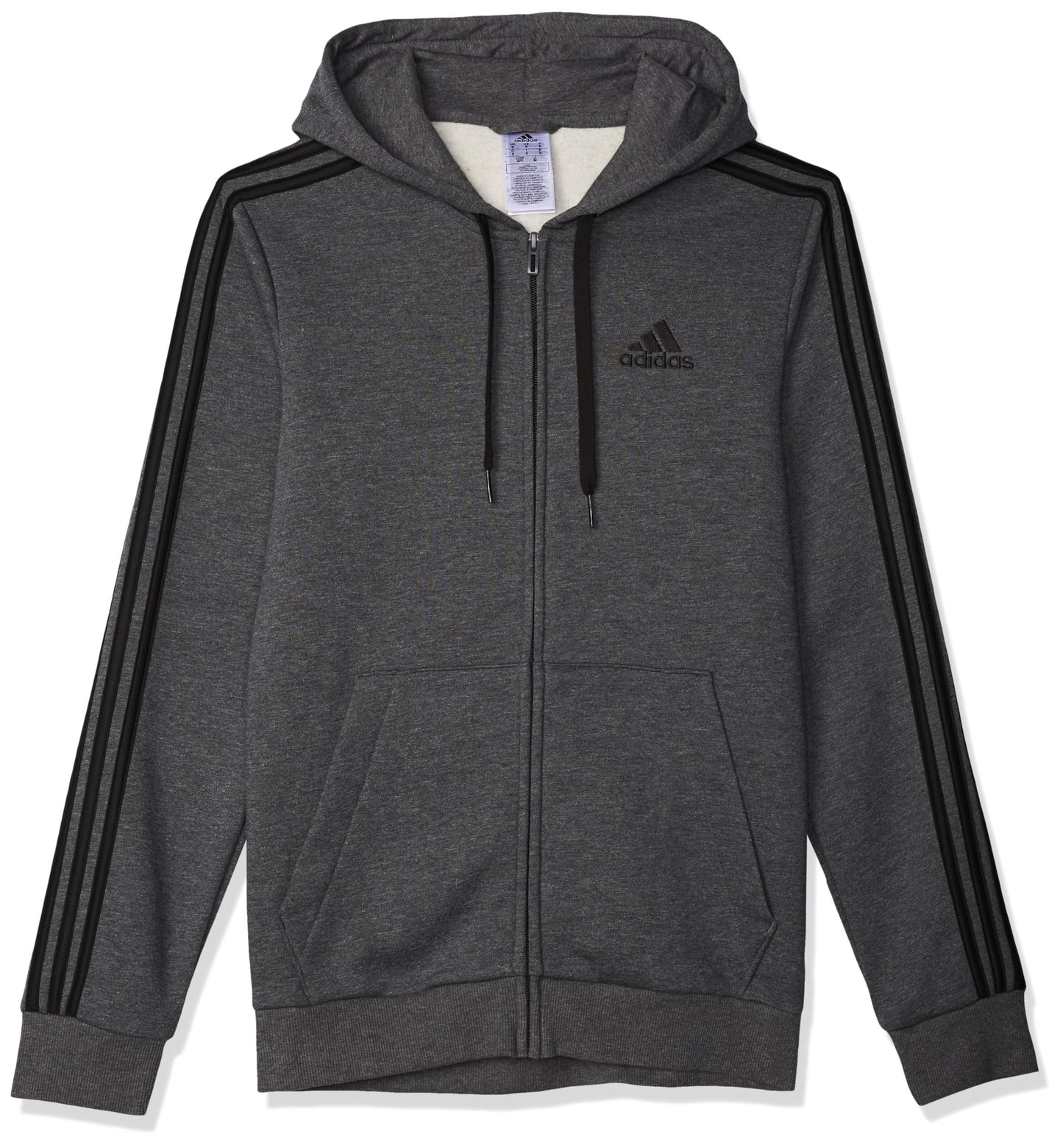 adidas Men's Essentials Fleece 3-Stripes Full-Zip