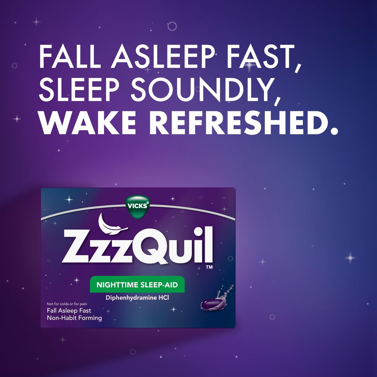 ZzzQuil Nighttime Sleep-Aid LiquiCaps 48 LiquiCaps (Pack of 12)