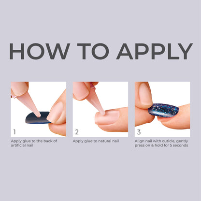 KISS Salon Acrylic French, Press-On Nails, Nail glue included