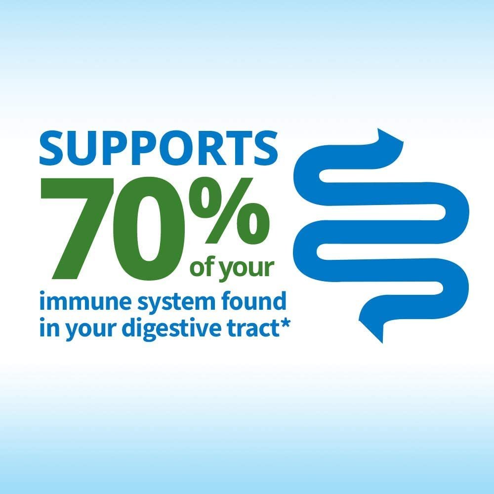 TruBiotics Probiotics for Digestive & Immune Health, Supports Regularity & Helps Relieve Abdominal Discomfort, Gas & Bloating, 2 Clinically Studied Probiotic Strains, Plus Prebiotics