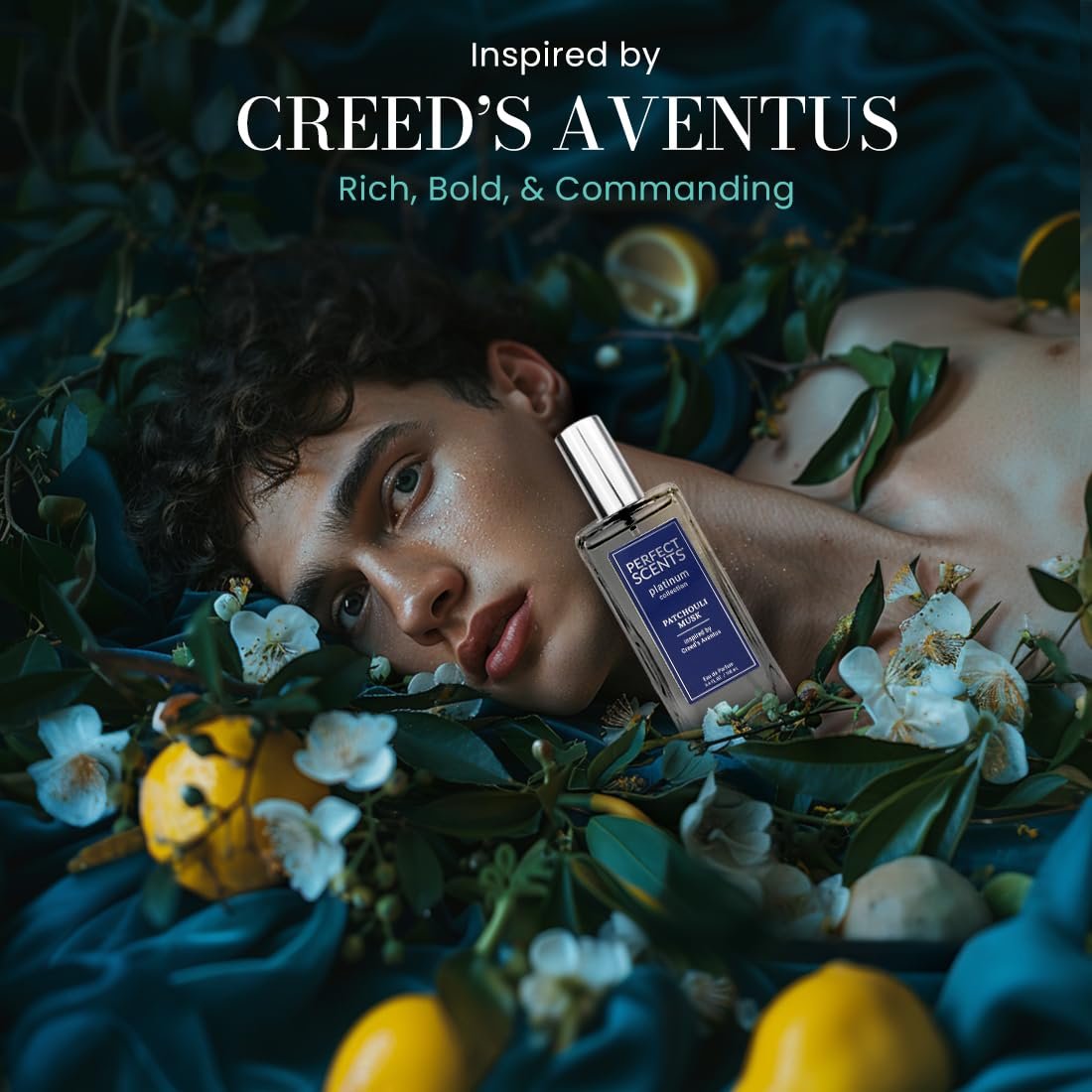 Perfect Scents Fragrances | Inspired by Creed’s Aventus | Platinum Collection | Patchouli Musk | Men’s Eau de Parfum | CLEAN, Vegan, Paraben & Phthalate Free | Never Tested on Animals | 3.4 Fl Oz