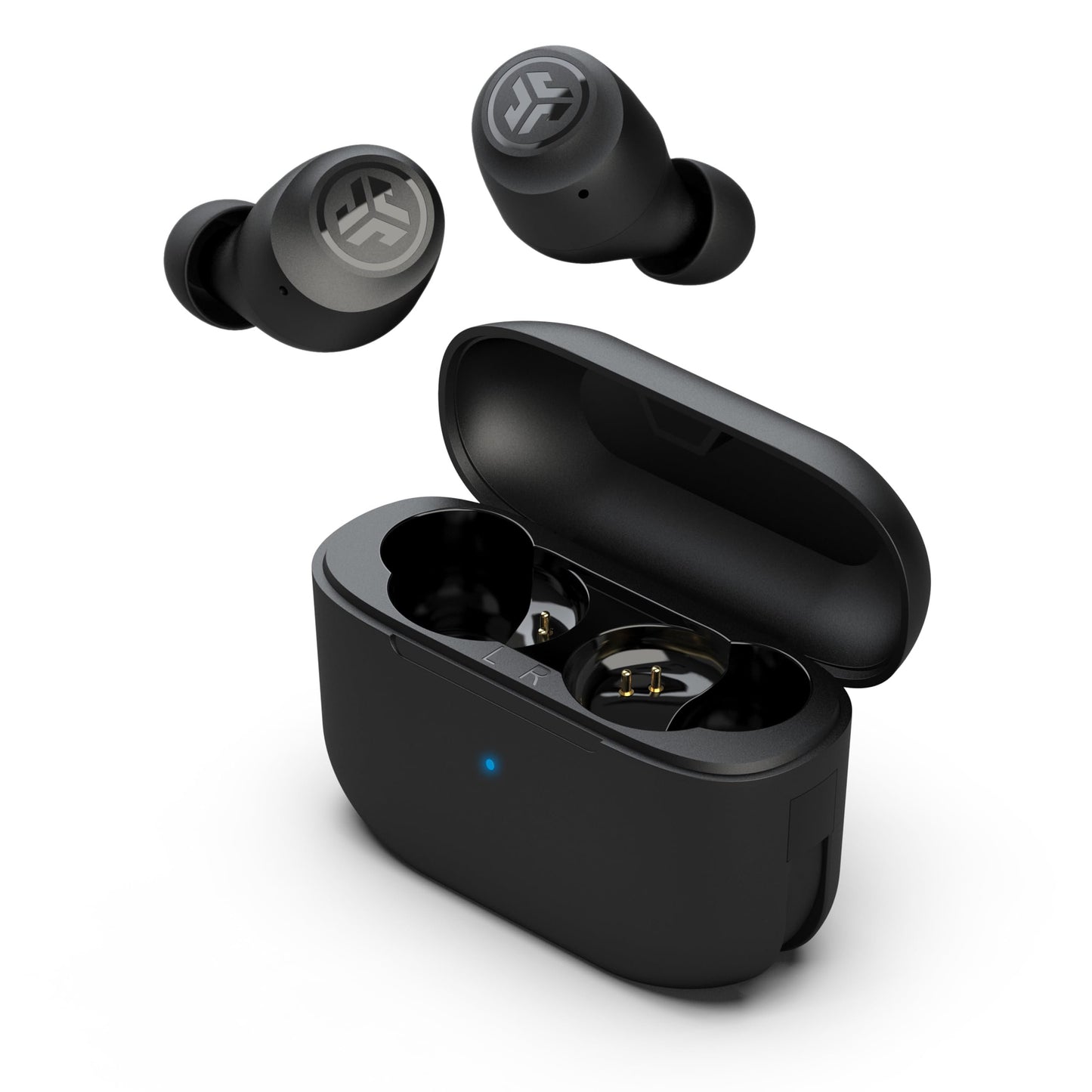 JLab Go Air Pop True Wireless Earbuds, in Ear Headphones, Bluetooth Earphones, Ear Buds with 32H Playtime, Bluetooth Earbuds with Microphone, USB Charging Case, Dual Connect, EQ3 Sound