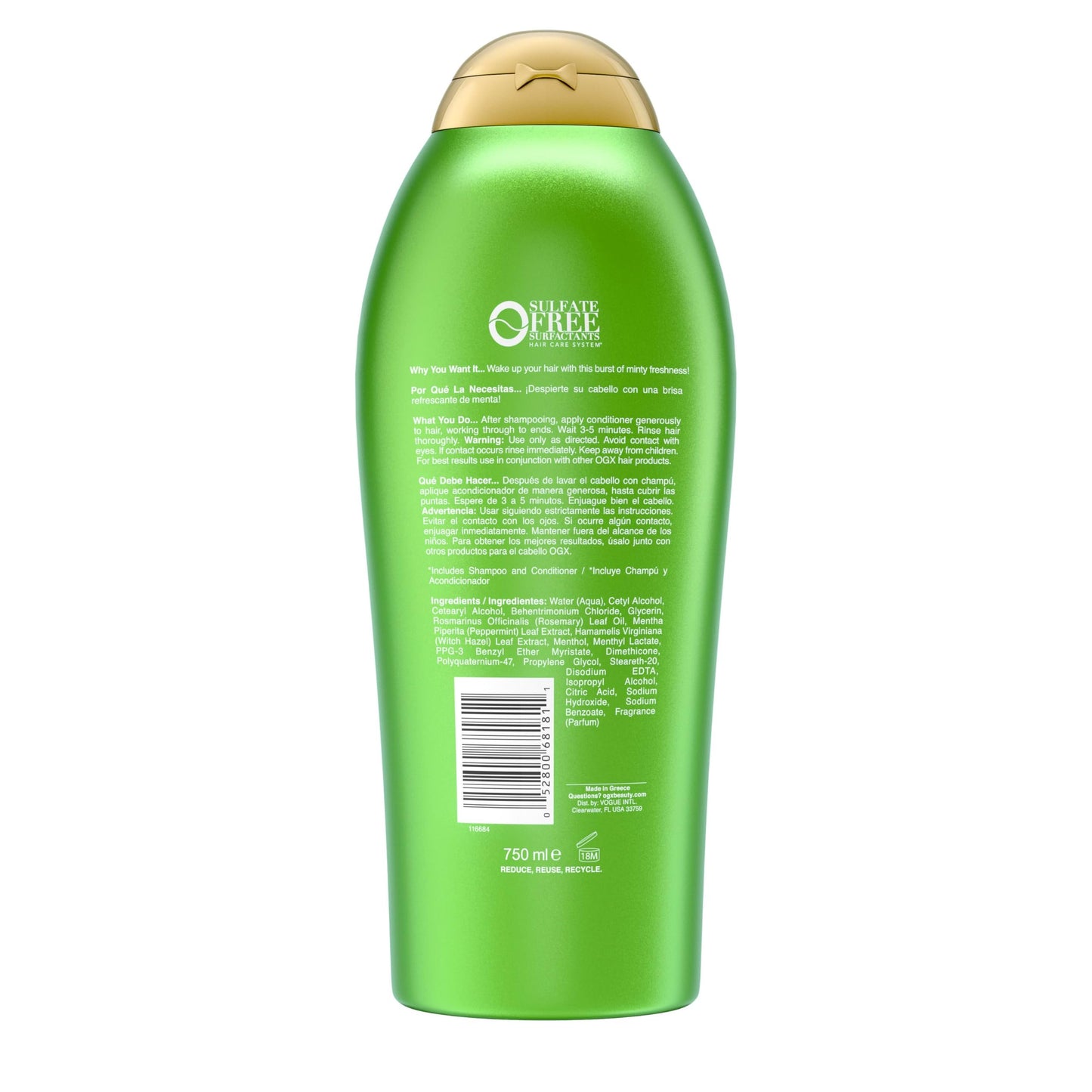 OGX Extra Strength Refreshing Scalp + Teatree Mint Conditioner