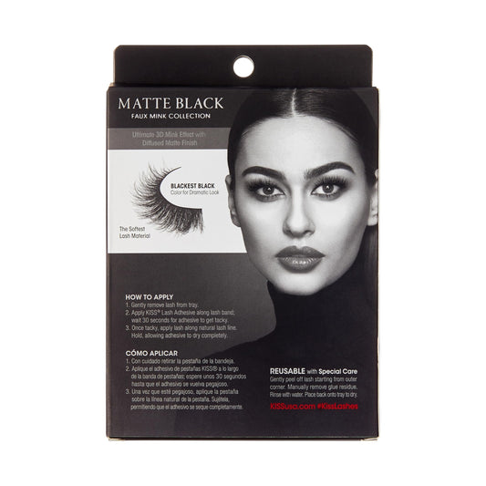 KISS Lash Couture 3D Matte False Eyelashes, 'Matte Twill