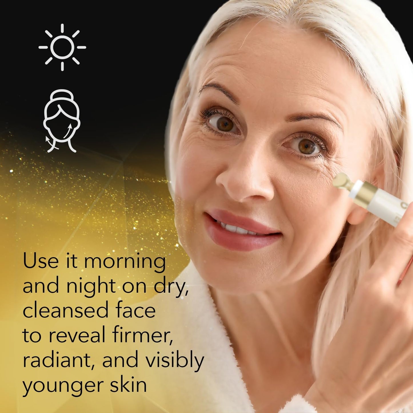 Cicatricure Gold Lift Dual Contour Eye and Lip Wrinkle Cream, Anti Aging Skin Care to Reduce Dark Circles, Puffiness & Expression Lines