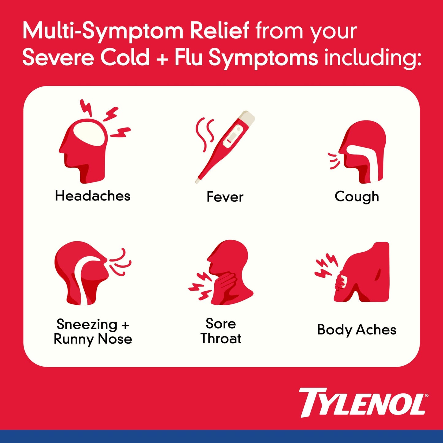 Tylenol Caplets Severe Cough + Sore Throat