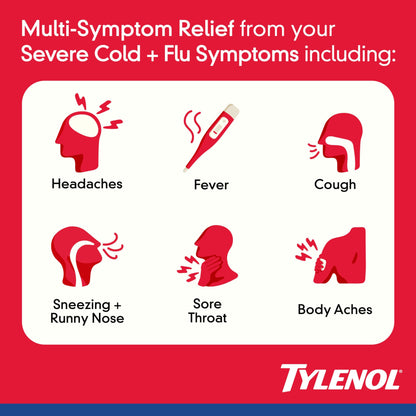 Tylenol Caplets Severe Cough + Sore Throat