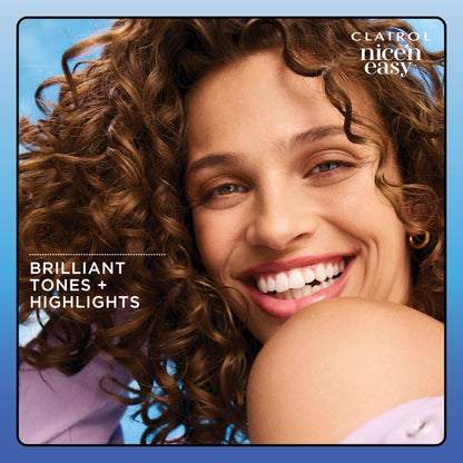 Clairol Nice'n Easy Permanent Hair Dye, Natural-Looking Brown Hair Color with 100% Gray Coverage