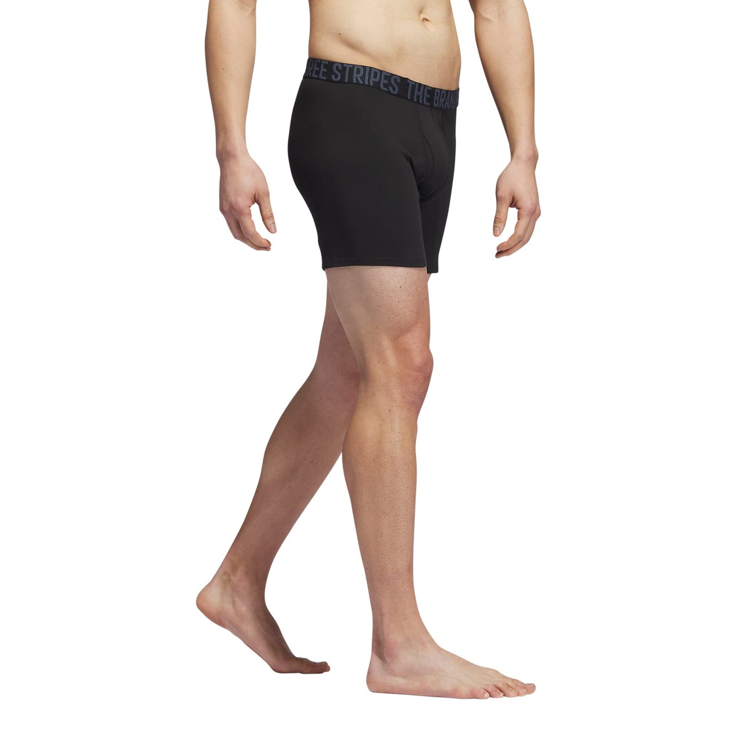 adidas Men's Stretch Cotton Boxer Brief Underwear (4-Pack)