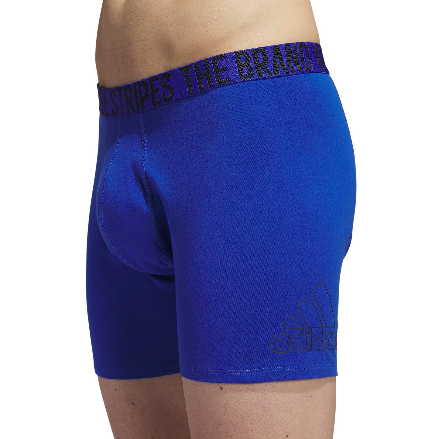 adidas Men's Stretch Cotton Boxer Brief Underwear (4-Pack)