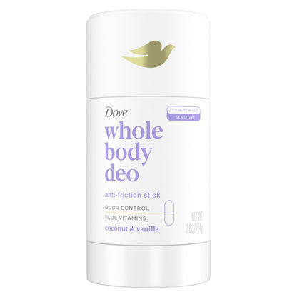 Dove Whole Body Deo Aluminum Free Anti-Chafe Deodorant Stick