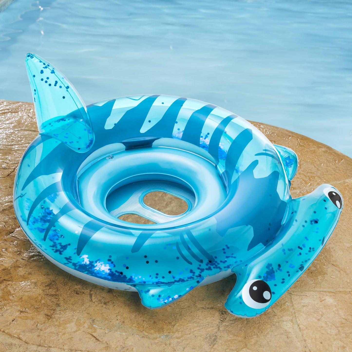 SwimSchool Infant Baby Pool Floats, Free Swimming, Super Buoyant – Ages 6-24 Months – Multiple Colors/Styles – Adjustable Canopies and Seats, Splash & Play Baby Floaties