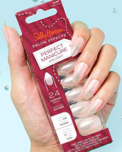 Salon Effects Perfect Manicure Press on Nails Kit - Holiday Collection - Sugar Coat