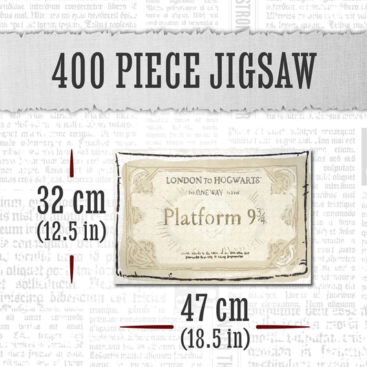 Paladone Harry Potter Platform 9 3/4 Jigsaw Puzzle - 400 Pieces - Officially Licensed Merchandise