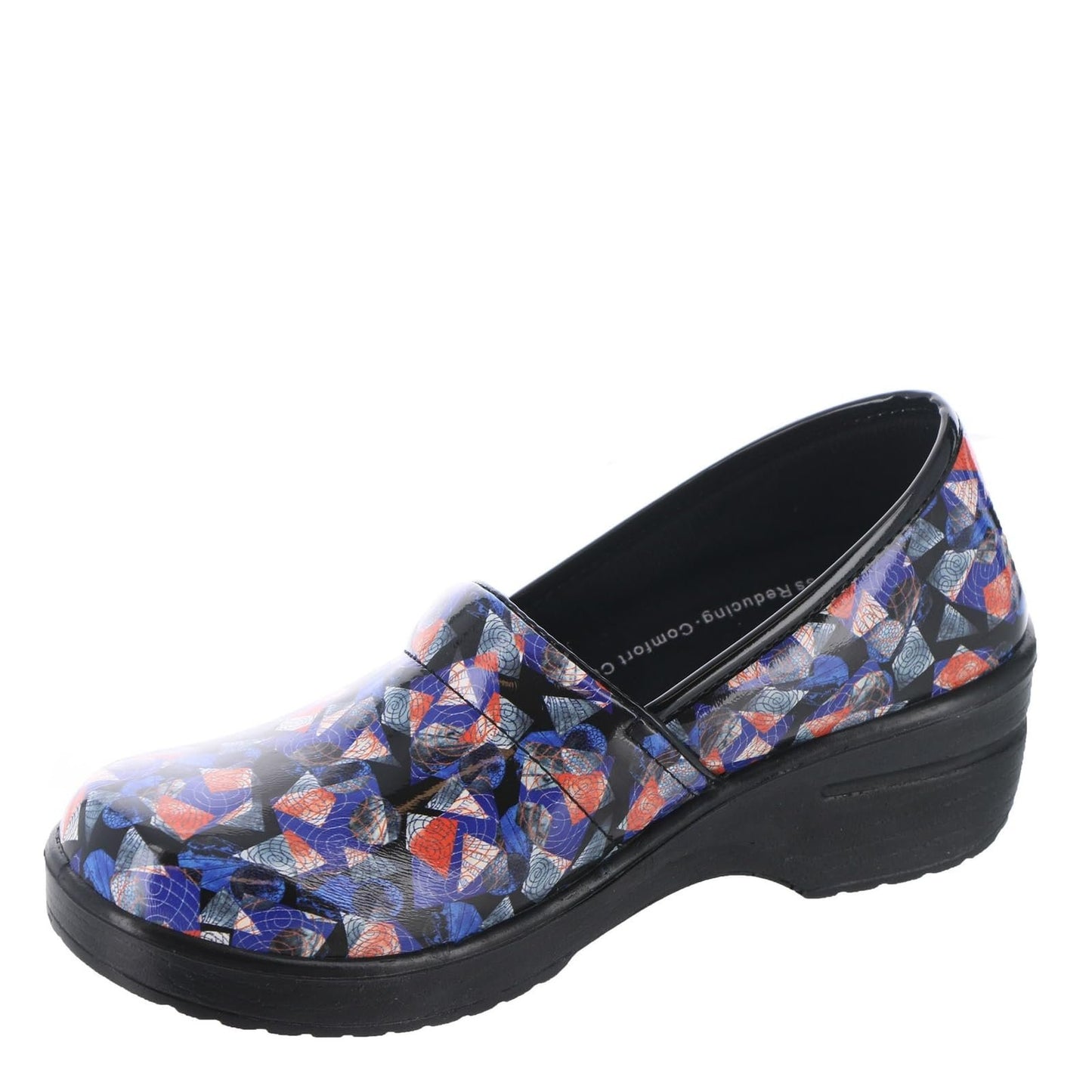 Easy Works Lyndee Womens Slip On 55 BM US BlueGeometricPatent