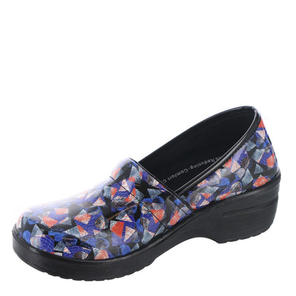 Easy Works Lyndee Womens Slip On 55 BM US BlueGeometricPatent