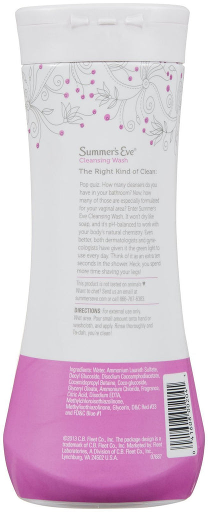 Summer's Eve Cleansing Wash for Sensitive Skin, Island Splash, 15 fl oz (444mL)