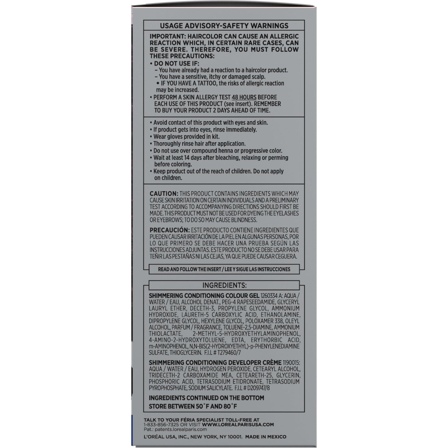 L'Oreal Paris L'Oreal Paris Feria Midnight Bold Multi-Faceted Permanent One-Step Hair Color Kit