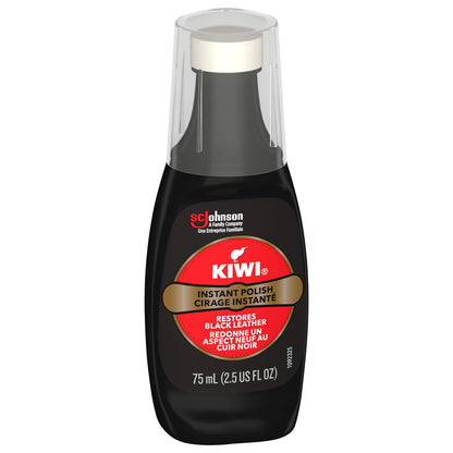 Kiwi Liquid Instant Wax, 2.5 fl oz, Black