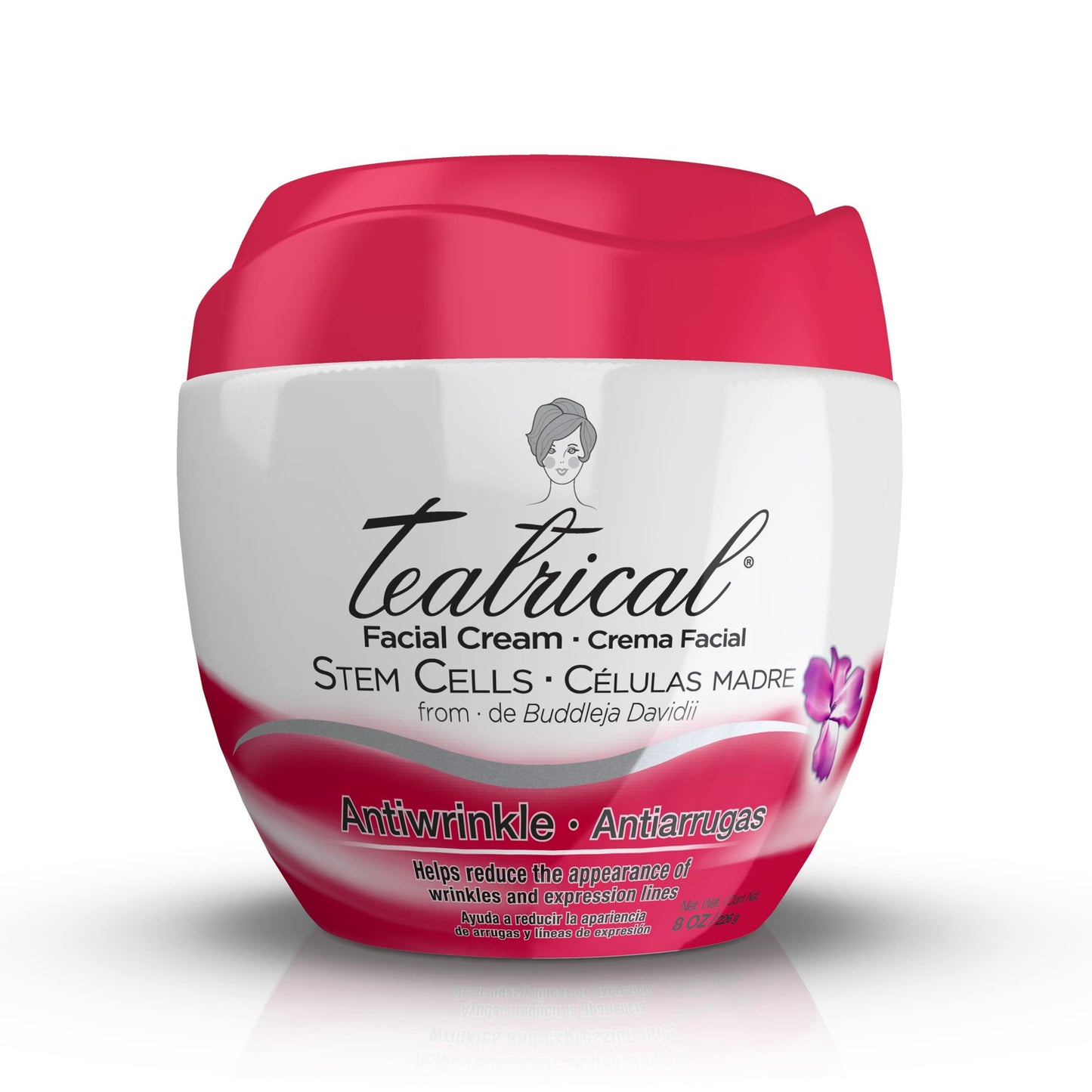 TEATRICAL Anti-Wrinkle Cream with Buddleja Davidii Stem Cells Floral