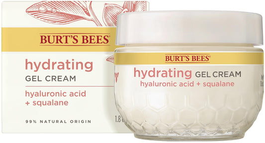Burt's Bees Truly Glowing Replenishing Gel Cream, Moisturizer with Hydrate and Glow Complex for Normal and Combination Skin, 1.8 Fluid Ounces (Packaging May Vary)