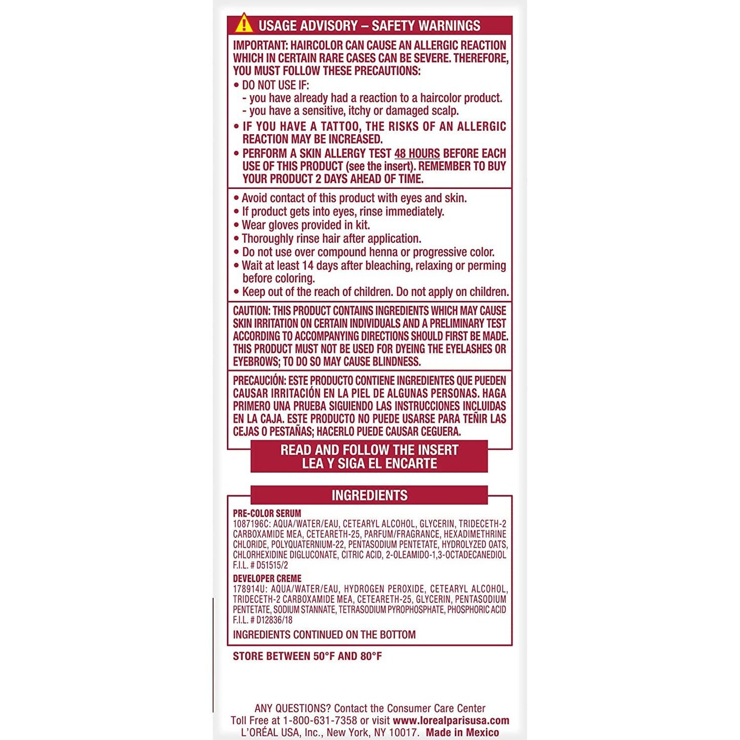 Loreal Paris excellencecremeboxpermanenttripleprotectioncolor