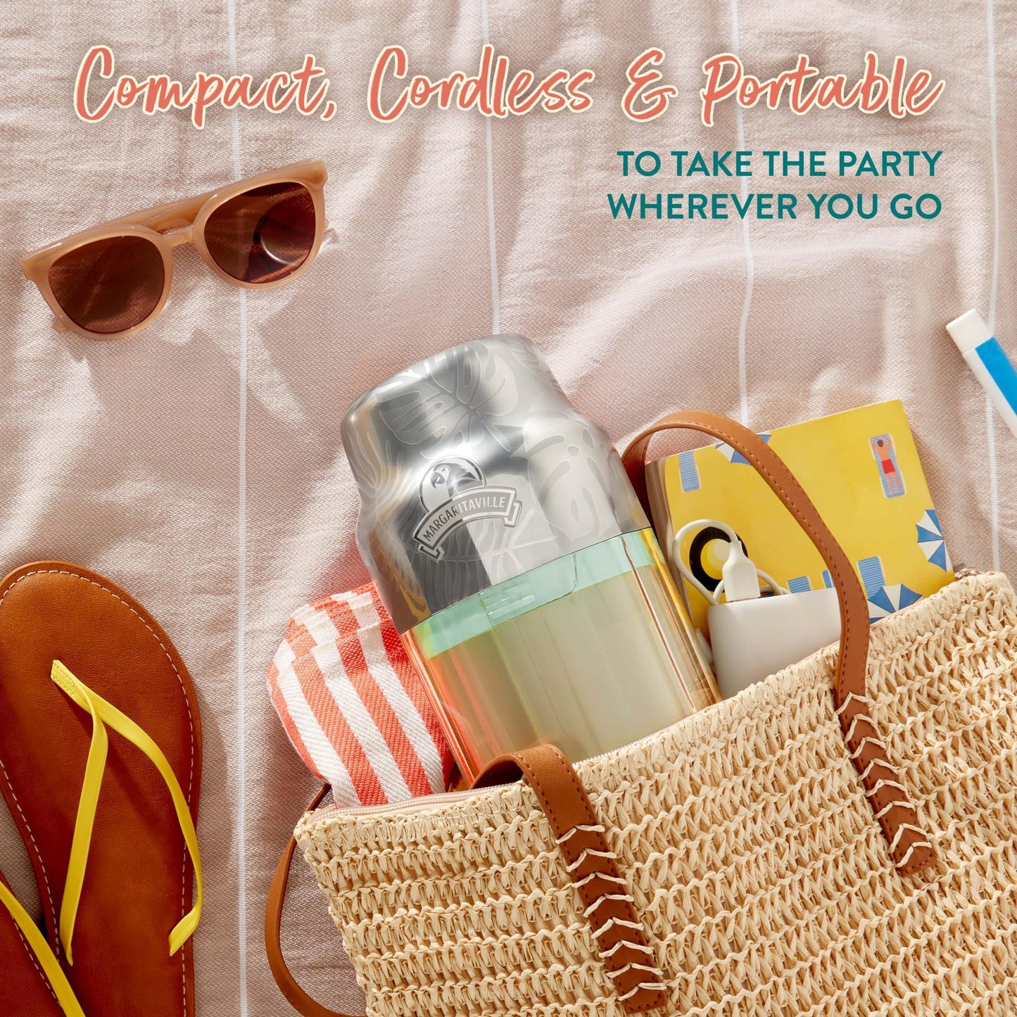 Margaritaville Maui Portable Frozen Drink Machine and Blender Ideal for Resort-Quality Shaved Ice Drinks and Smoothies