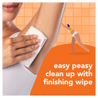 JOY Glee Caramel Body Wax Starter Kit for Women,Safe for Sensitive Skin,No-Heat & Microwave-Free,Candy Scent,5.29oz