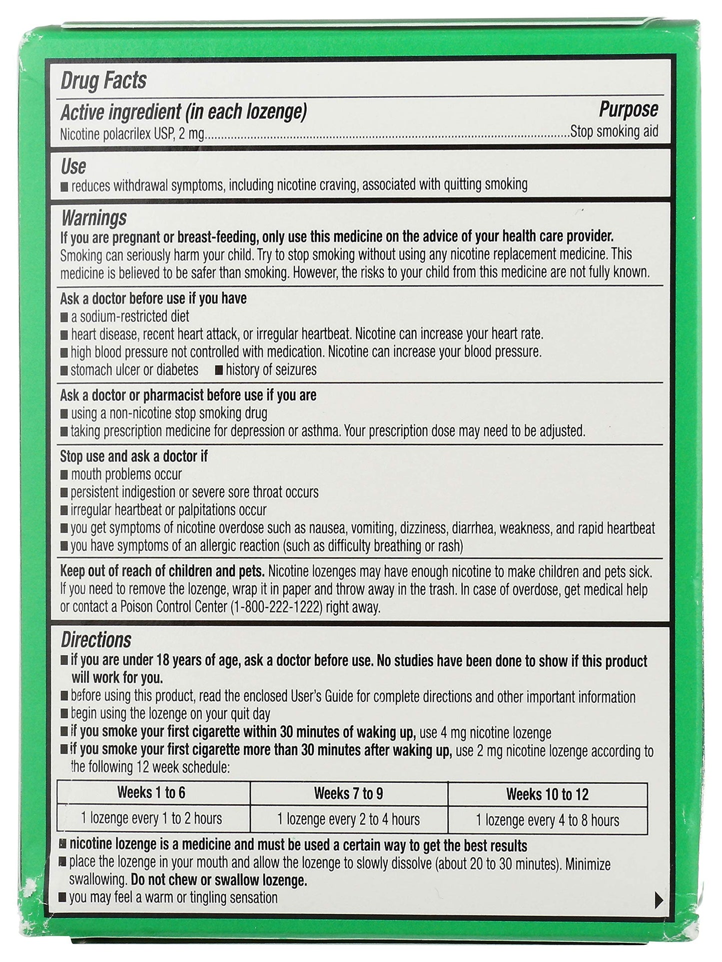 Rite Aid Nicotine Lozenges, 2mg - 108 Lozenges - Mint Flavor - Sugar Free Quit Smoking Products - Stop Smoking Aids That Work - Quit Smoking Aid