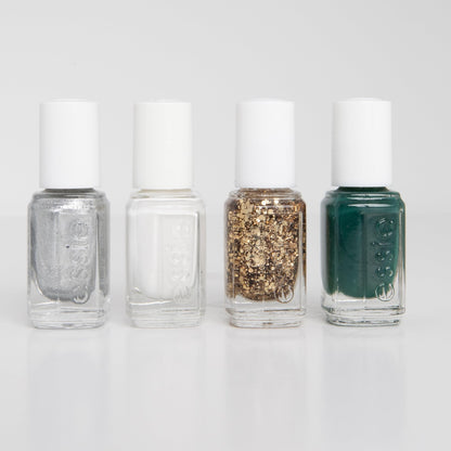 essie Nail Polish, 8-Free Vegan, 4 Piece Holiday Nail Polish Set, 1 Kit