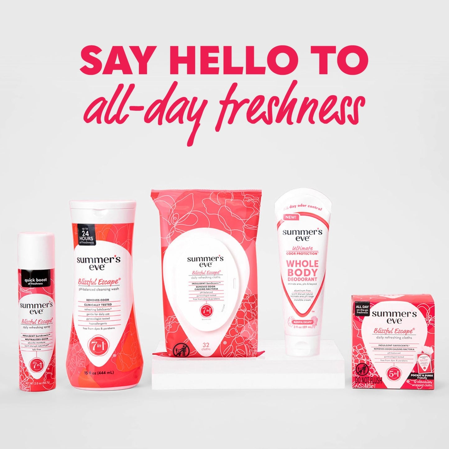 Summer's Eve Whole Body Deodorant Cream, Blissful Escape