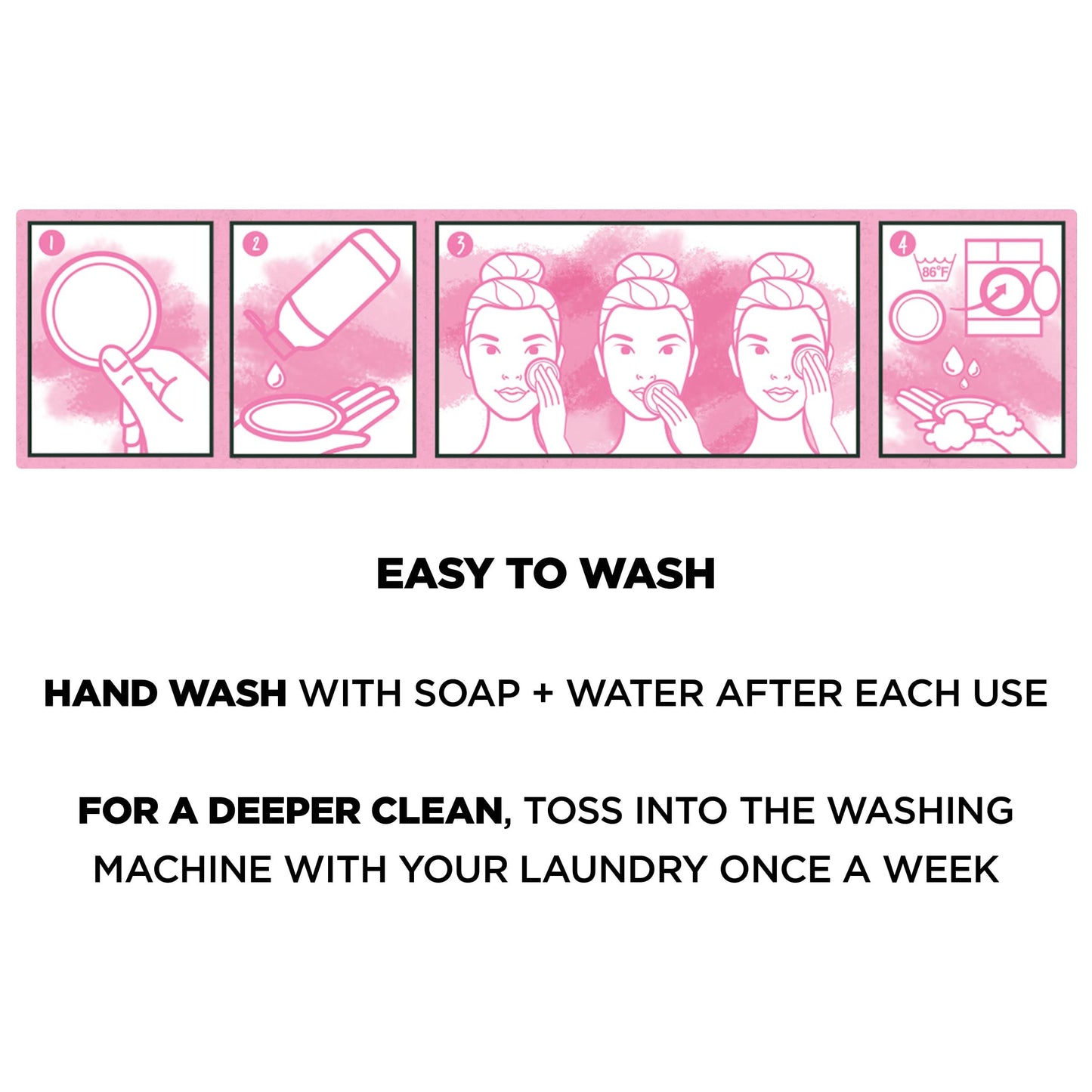 Garnier SkinActive Micellar Cleansing Eco Pads, Reusable, 3 Ultra-soft Microfiber Pads, 1 Count (Packaging May Vary)