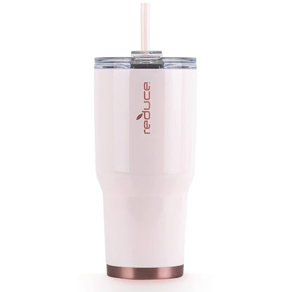 Reduce 34 oz Tumbler, Stainless Steel - Keeps Drinks Cold up to 24 Hours - Sweat Proof, Dishwasher Safe, BPA Free - Cotton, Opaque Gloss