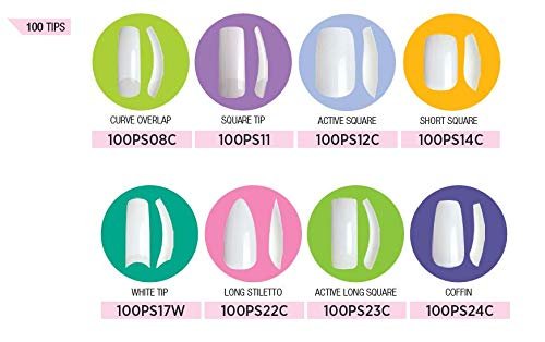 Kiss 100 Full Cover Nails Short Square (Short Length) (2 Pack)