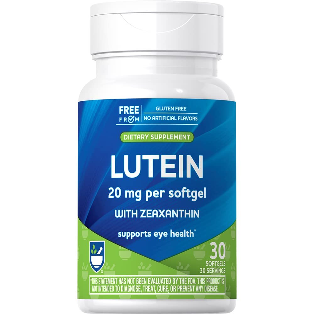 Rite Aid Lutein + Zeaxanthin Softgels - 30 Count, Supports Eye Strain, Dry Eyes, and Vision Health for Men and Women Parent