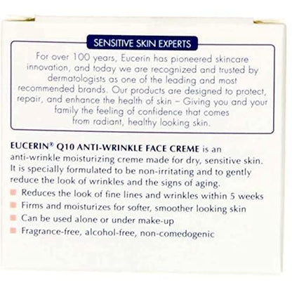 Eucerin Q10 Anti-Wrinkle Sensitive Skin Creme 1.7 oz (48 g)