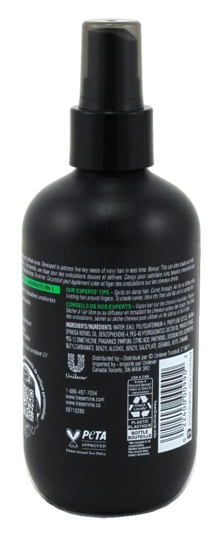 Tresemme One Step 5-In-1 Defining Mist Wavy Hair 8 Ounce (236ml) (Pack of 2)