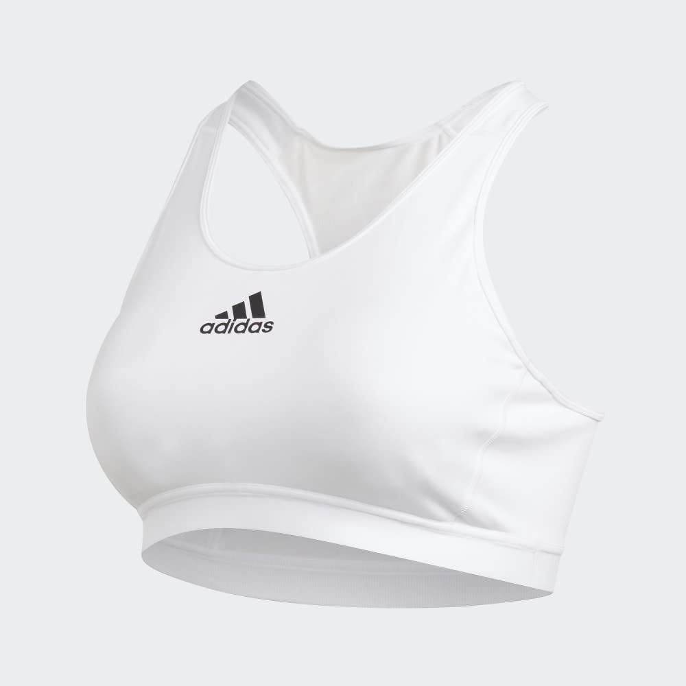 adidas Women's Medium Suppor Racer Back Don't Rest Alphaskin Padded Bra W/ Removable Pads