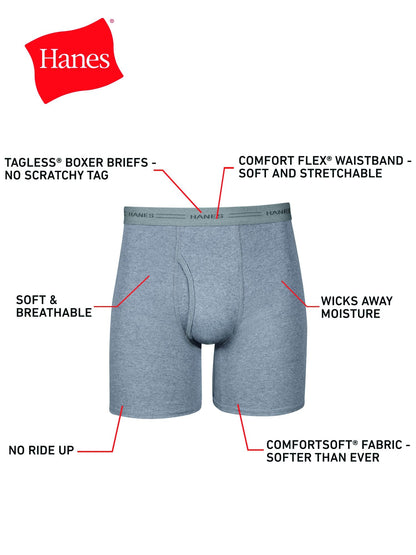Hanes Men's Assorted Boxer Briefs 7-Pack