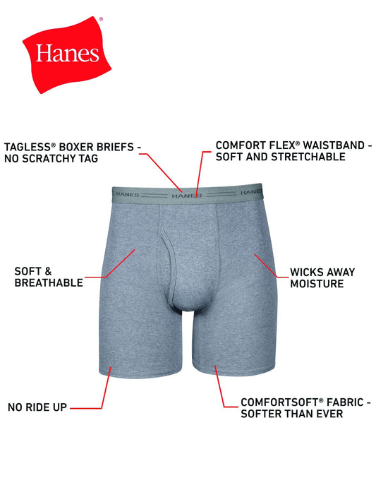 Hanes Men's Assorted Boxer Briefs 7-Pack