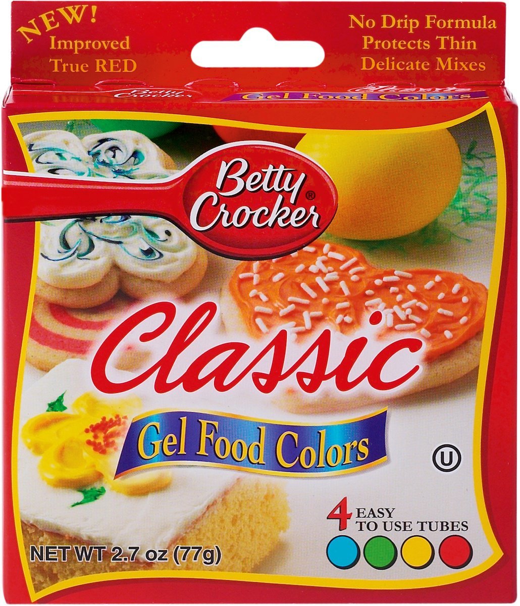 Betty Crocker Classic Gel Food Colors - 4 CT