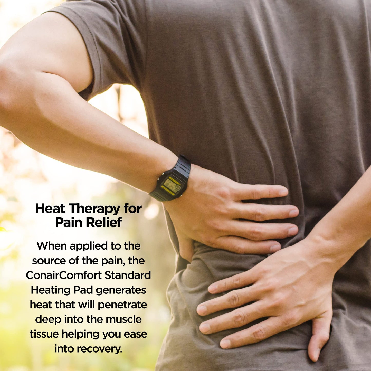 Conair Comfort Moist/Dry Heating Pad, Heating Pad for Pain Relief