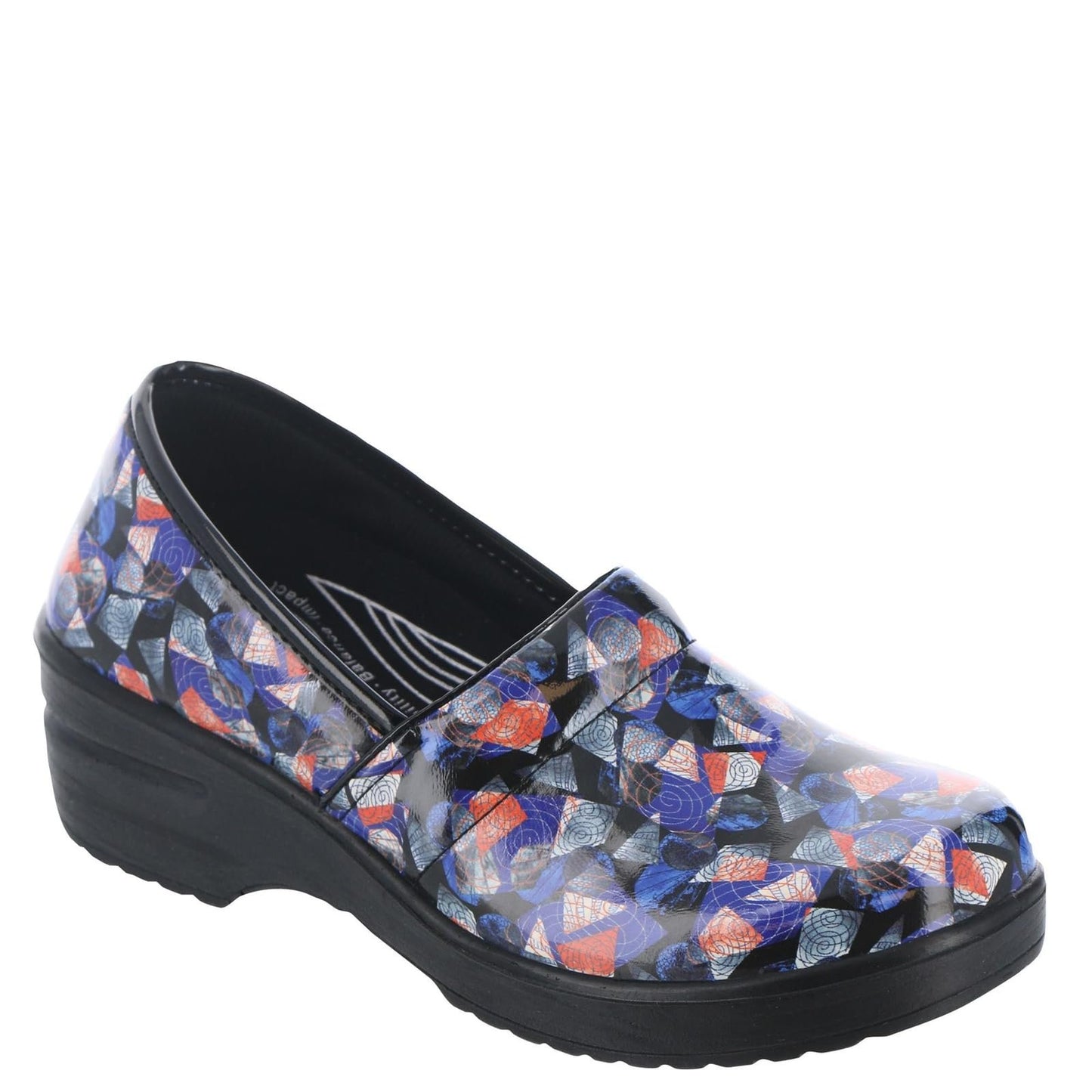 Easy Works Lyndee Womens Slip On 55 BM US BlueGeometricPatent