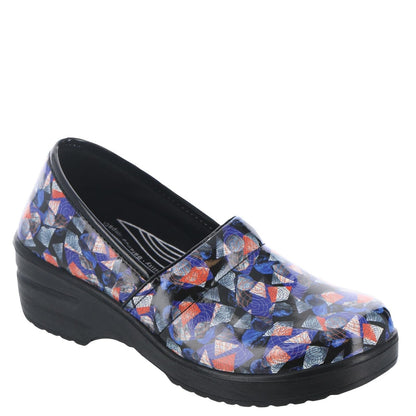 Easy Works Lyndee Womens Slip On 55 BM US BlueGeometricPatent