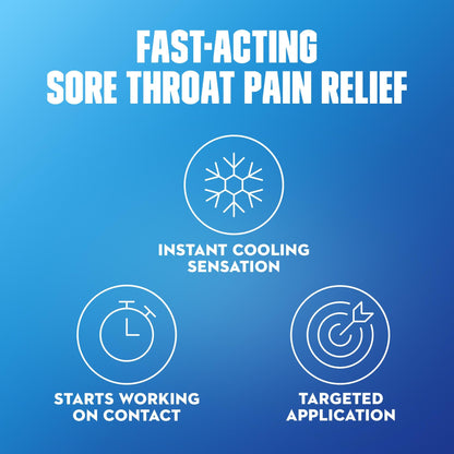 Mucinex Instasoothe Sore Throat Relief, Throat Numbing Spray Starts to Work On Contact, Sore Throat Pain Medicine, Relieves Pain, Cherry Flavor Throat Spray