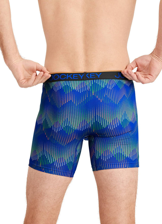 Jockey Men's Underwear Chafe Proof Pouch Microfiber 6" Boxer Brief