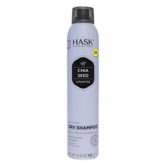 HASK Chia Seed Volumizing Dry Shampoo Kits for all hair types, aluminum free, no sulfates, parabens, phthalates, gluten or artificial colors 4.3oz